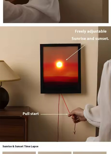 Illuminated and Adjustable Sunset Picture